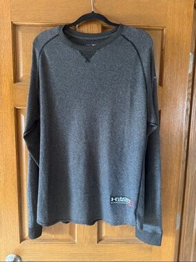 Under Armour Men’s Long-Sleeve Waffle Crew All Season Gear - Charcoal! So warm!